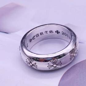 Chrome Hearts Arc-shaped cross flower couple ring(40 styles)-2063